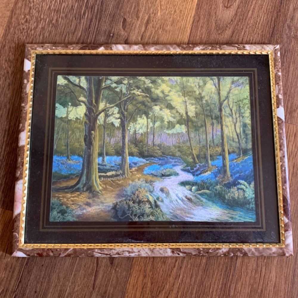 Framed Foil Landscape
